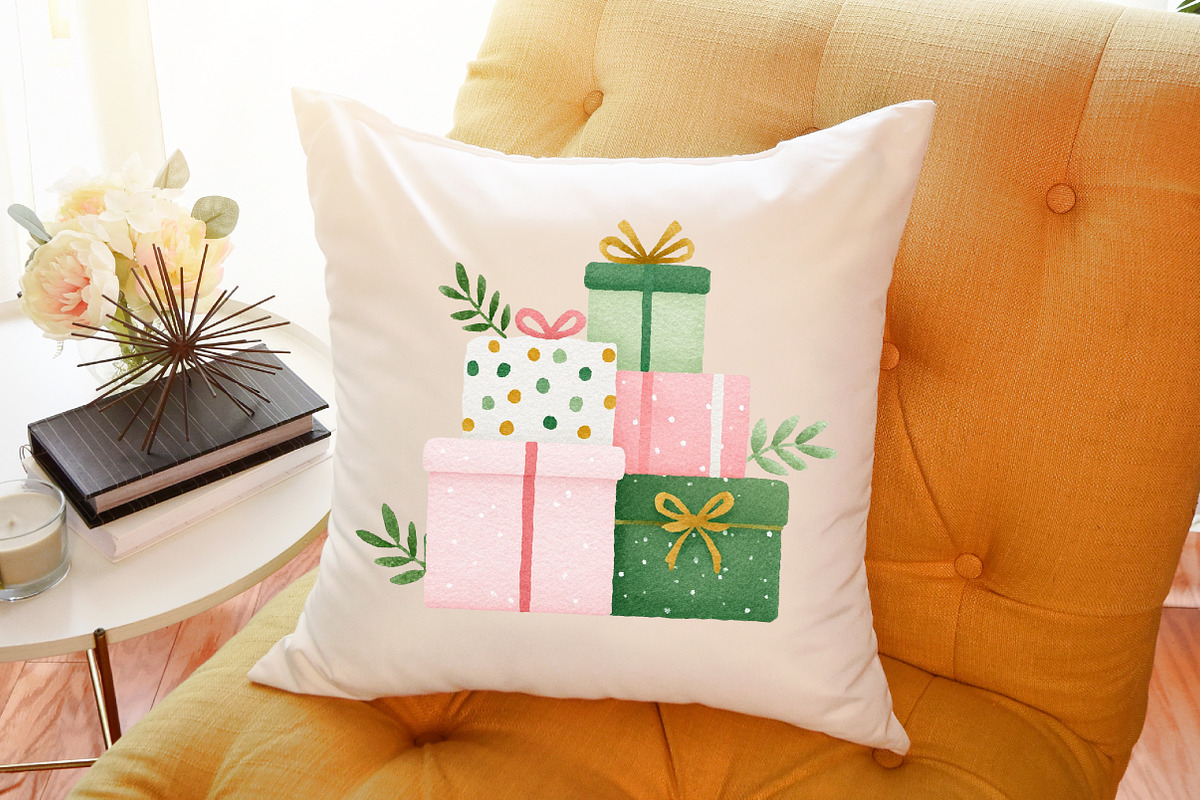 Watercolor Christmas Decor Clipart, an Illustration by Sublimation Artist (Photo 6 of 6)