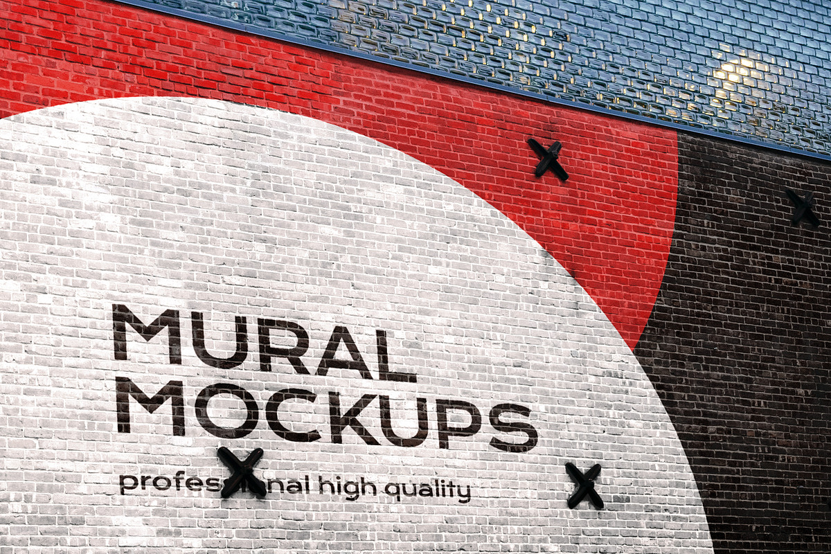 Street mural mockup bundle outdoor, an Advertising Mockup by FoundImages (Photo 15 of 42)