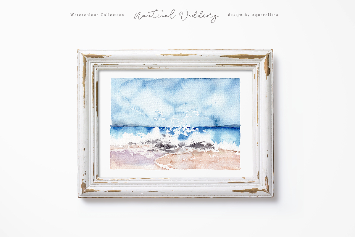 Nautical Beach Wedding Illustrations, a Decorative Illustration by Aquarellina (Photo 13 of 34)