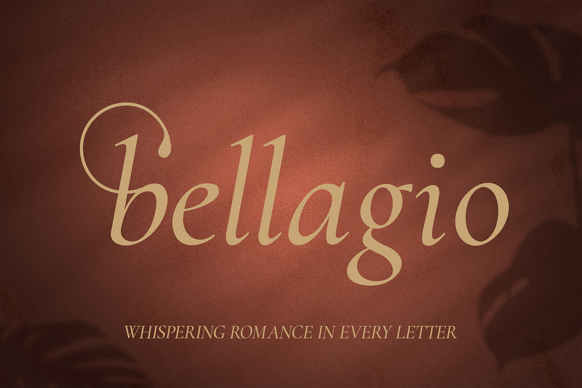Bellagio - Elegant Italian Serif, a Serif Font by OWPictures (Photo 1 of 12)