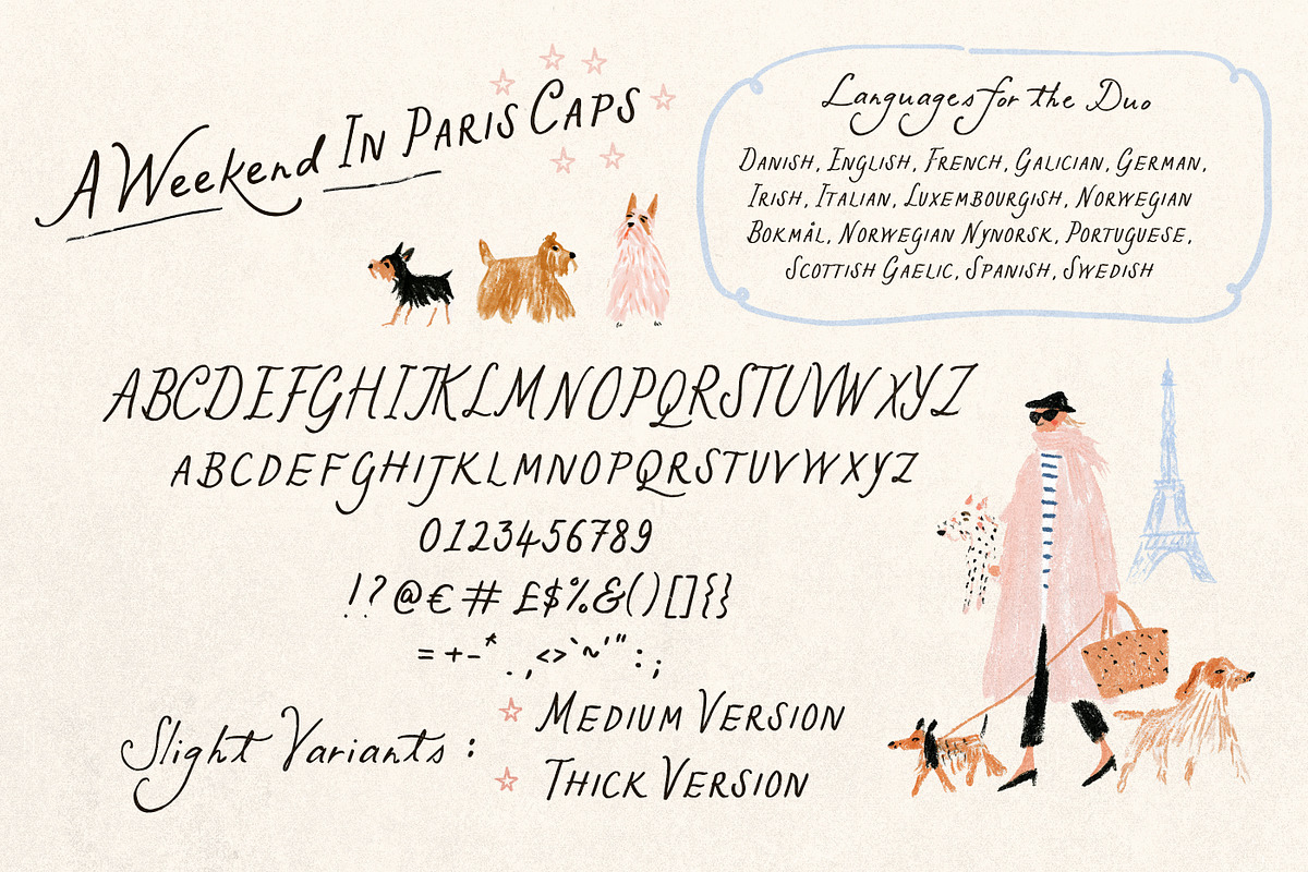 Weekend In Paris Font Duo, a Handwritten Font by Nicky Laatz (Photo 13 of 22)
