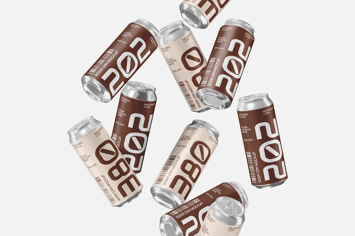 Soda Can Mockup, a Packaging Mockup by Unerispace (Photo 3 of 5)