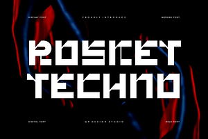 Rosket Techno Font, a Sans Serif Font by QR Design Studio