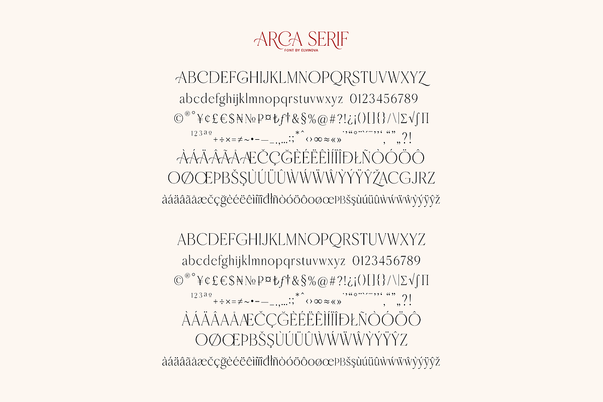 Arca Serif Modern Font, a Serif Font by elvinova (Photo 9 of 9)