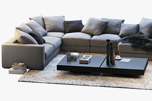 Cenova 3 Corner Sofa 3d 3d Model