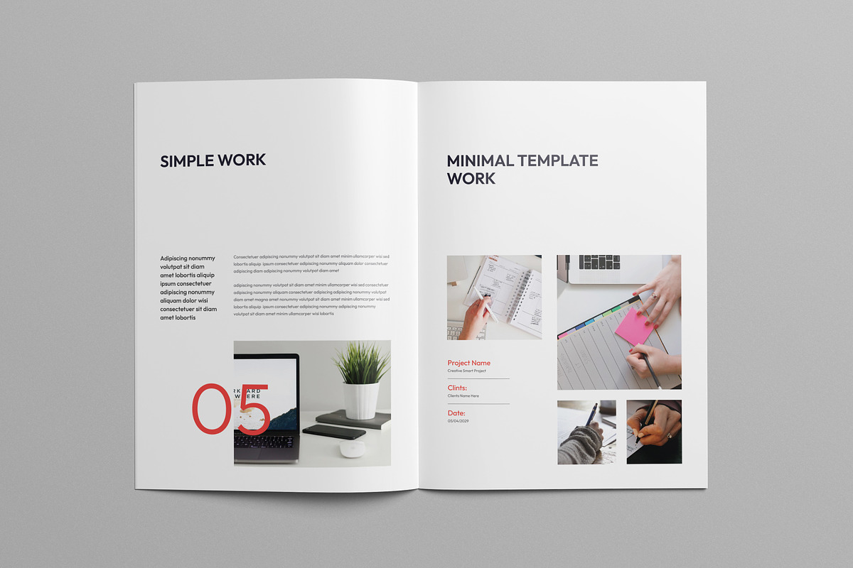 Works / Portfolio Template, a Brochure Template by Pixelpick (Photo 6 of 8)