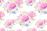 Set with peonies, a Background Graphic by lycka (Thumbnail 2 of 5)