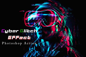 Super Glitch Effect Photoshop Action