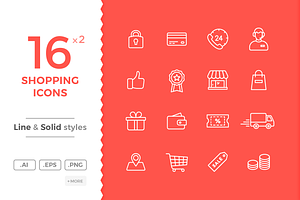 Shopping and E-commerce Icons