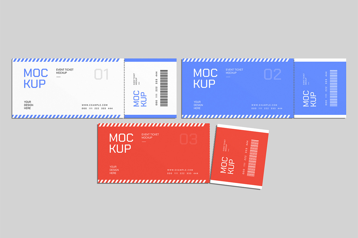 Event Ticket Mockup Bundle