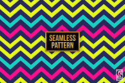 Neon Zigzag Chevron Digital Papers, a Pattern Graphic by Creative Store (Thumbnail 4 of 5)