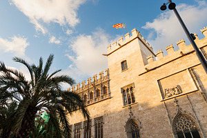 Front facade of La Lonja, a former Gothic silk and commodities exchange buildin, an Arts & Entertainment Photo by Bepslabor