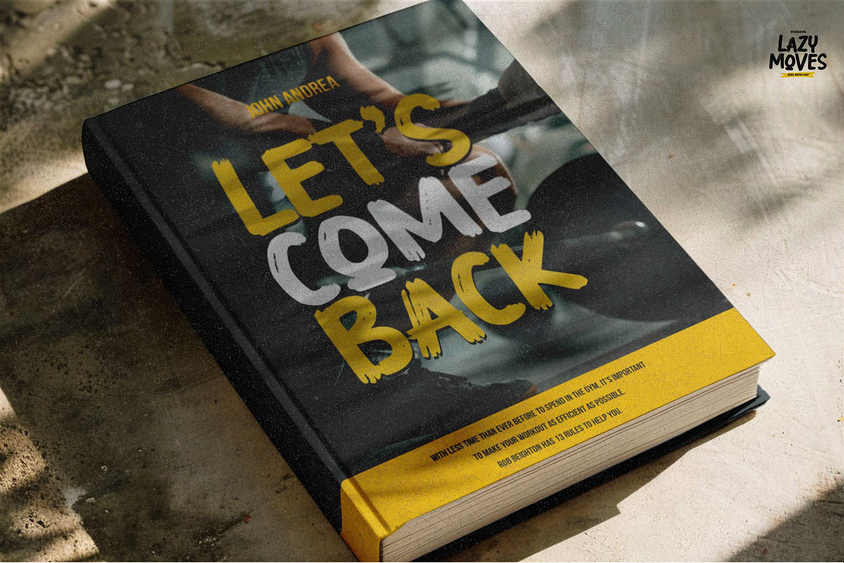 Lazy Moves - Quick Brush Font, a Handwritten Font by Gassstype (Photo 2 of 8)