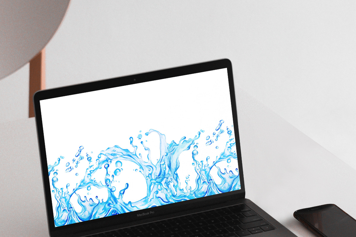Water Splashes Ice Watercolor, an Object Graphic by JSolomatina (Photo 6 of 6)