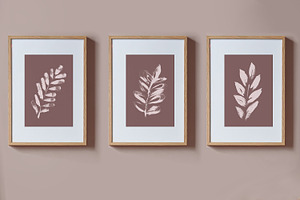Minimalist Plant Modern Posters Set, a Print Template by MalyskaStudio