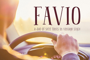 Favio - playful duo of vintage fonts