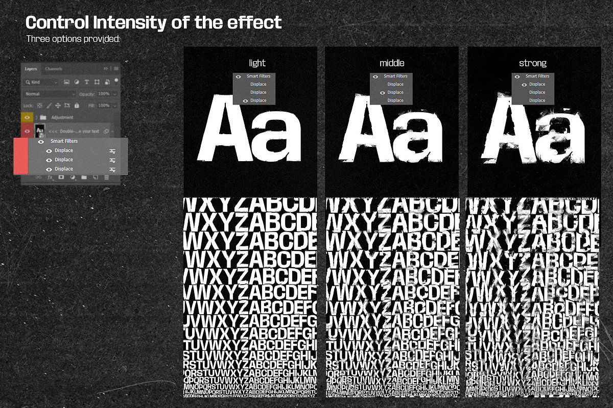 Distorted Text Effect Templates, a Background Graphic by Inartflow (Photo 7 of 23)