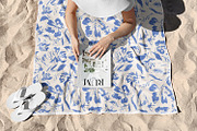 Blue Hand Painted Flowers, a Decorative Illustration by MalyskaStudio (Thumbnail 15 of 15)