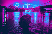 Cyberpunk psd photo effect, a Layer Style Add-On by Pixel Gallery (Thumbnail 4 of 4)