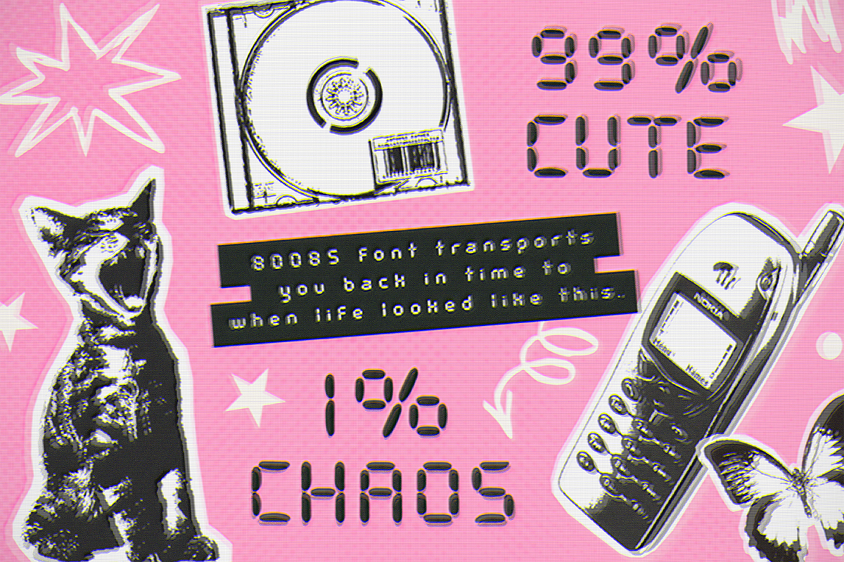 80085, a Sans Serif Font by Bruised Goods (Photo 4 of 10)