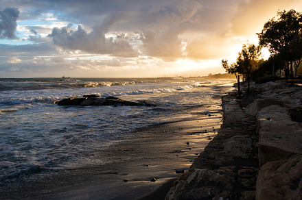 Beach during a stormy weather, a Nature Photo by kirill.makes.pics