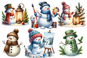 Snowman Winter Clipart, an Illustration by Designworld (Thumbnail 4 of 6)