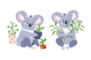 Cute funny koala animals set, an Animal Illustration by Good Studio (Thumbnail 3 of 8)