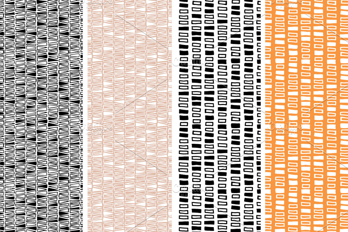 Ink geo patterns, a Pattern Graphic by Wild Rose (Photo 3 of 6)