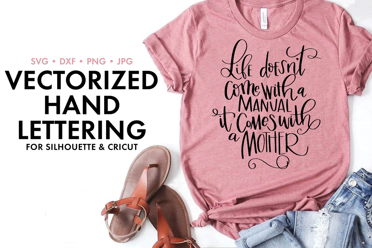 hand lettered Mother design SVG DXF, an Object Graphic by Nancy Ingersoll (Photo 2 of 5)