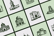 Pakistan Landmark Illustration Art, a Decorative Illustration by Prosymbols (Thumbnail 6 of 10)