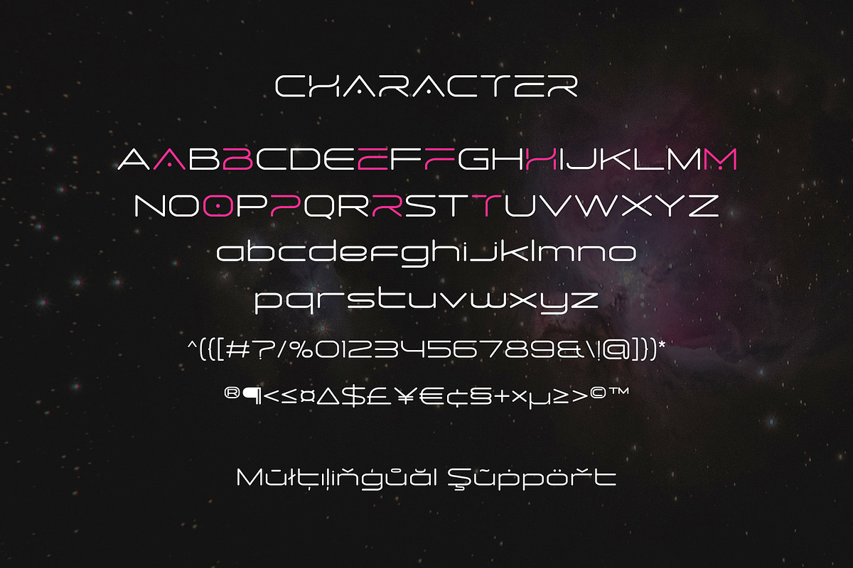 Night Space Aerospace Font, a Font by Ryan Prasetya (Photo 5 of 5)