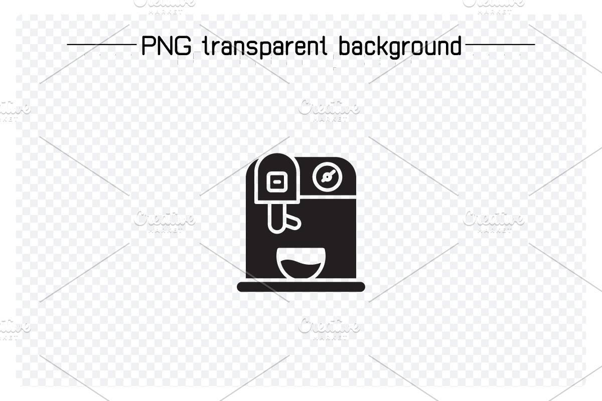 Coffee Machine Glyph Icons Set, a Solid Icon by Designfour (Photo 5 of 6)