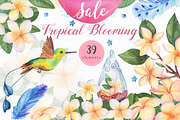 SALE! Tropical Blooming, an Illustration by Irina Diasli (Thumbnail 1 of 6)