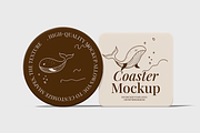 Coaster Mockup, a Product Mockup by Permadi Creative (Thumbnail 5 of 5)
