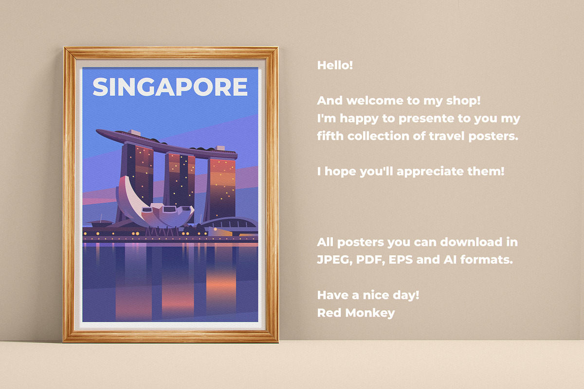 Travel Posters. Part 5., an Illustration by Red Monkey (Photo 2 of 12)