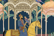 Mughal Royal Garden Illustration, a Decorative Illustration by Mughal Wallpaper (Thumbnail 4 of 5)
