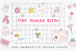 Pink Modern Retro