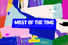 Most of the Time | Hand Drawn Font