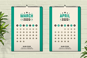 Retro Calendar 2020, a Stationery Template by Jaisivakumar (Thumbnail 3 of 8)