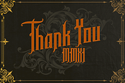 Gomsky Modern Blackletter, a Blackletter Font by dansdesign (Thumbnail 7 of 7)