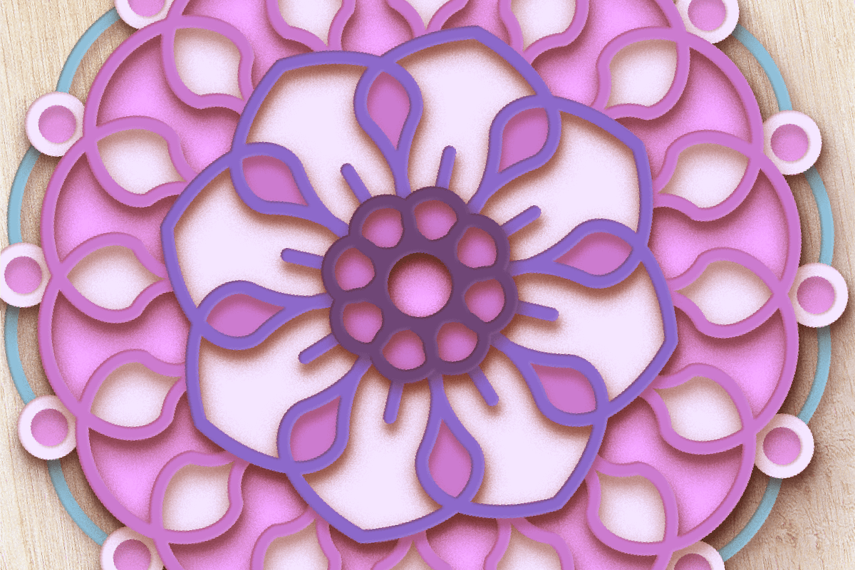 3D Orchid Flower Mandala - SVG Cut F, an Object Graphic by Arshad Ali (Photo 8 of 8)