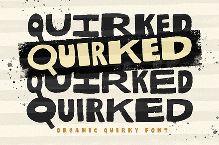 Quirked - Organic Quirky Font, a Handwritten Font by Letterhend Studio