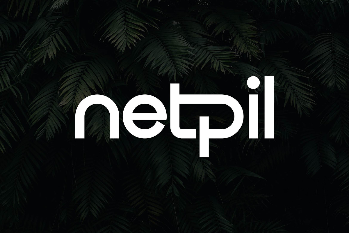 Netpil - Elegant Logo Font, a Sans Serif Font by Artiveko (Photo 1 of 8)