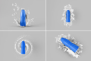 Bottle with Splash Mockup - 7 Views, a Packaging Mockup by Illusiongraphic (Thumbnail 17 of 25)