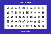 Religion icons, an Outline Icon by Wencory (Thumbnail 1 of 2)