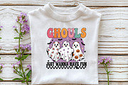 Retro Halloween Ghouls PNG Sublimati, an Illustration by DreamCafeArt (Thumbnail 5 of 7)