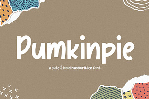 Pumkinpie - Bold Handwritten Font, a Slab Serif Font by Balpirick Studio