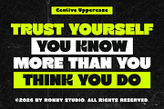 Centive Bold Futuristic Display Font, a Sans Serif Font by Ronny Studio (Thumbnail 8 of 9)