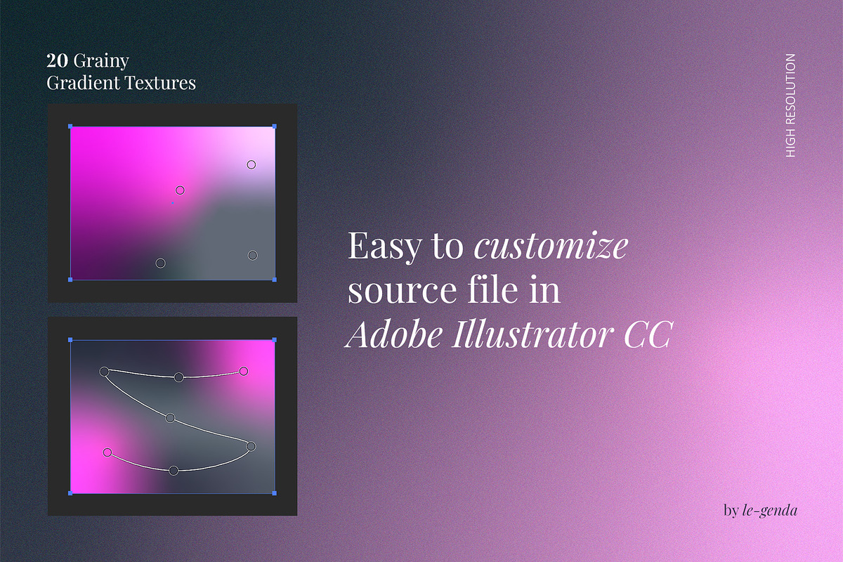 20 Graphite Gradients Set, a Texture Graphic by le-genda (Photo 2 of 11)