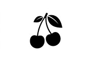 Cherry Pair Silhouette Set, an Object Graphic by Creativeshirt (Thumbnail 2 of 3)